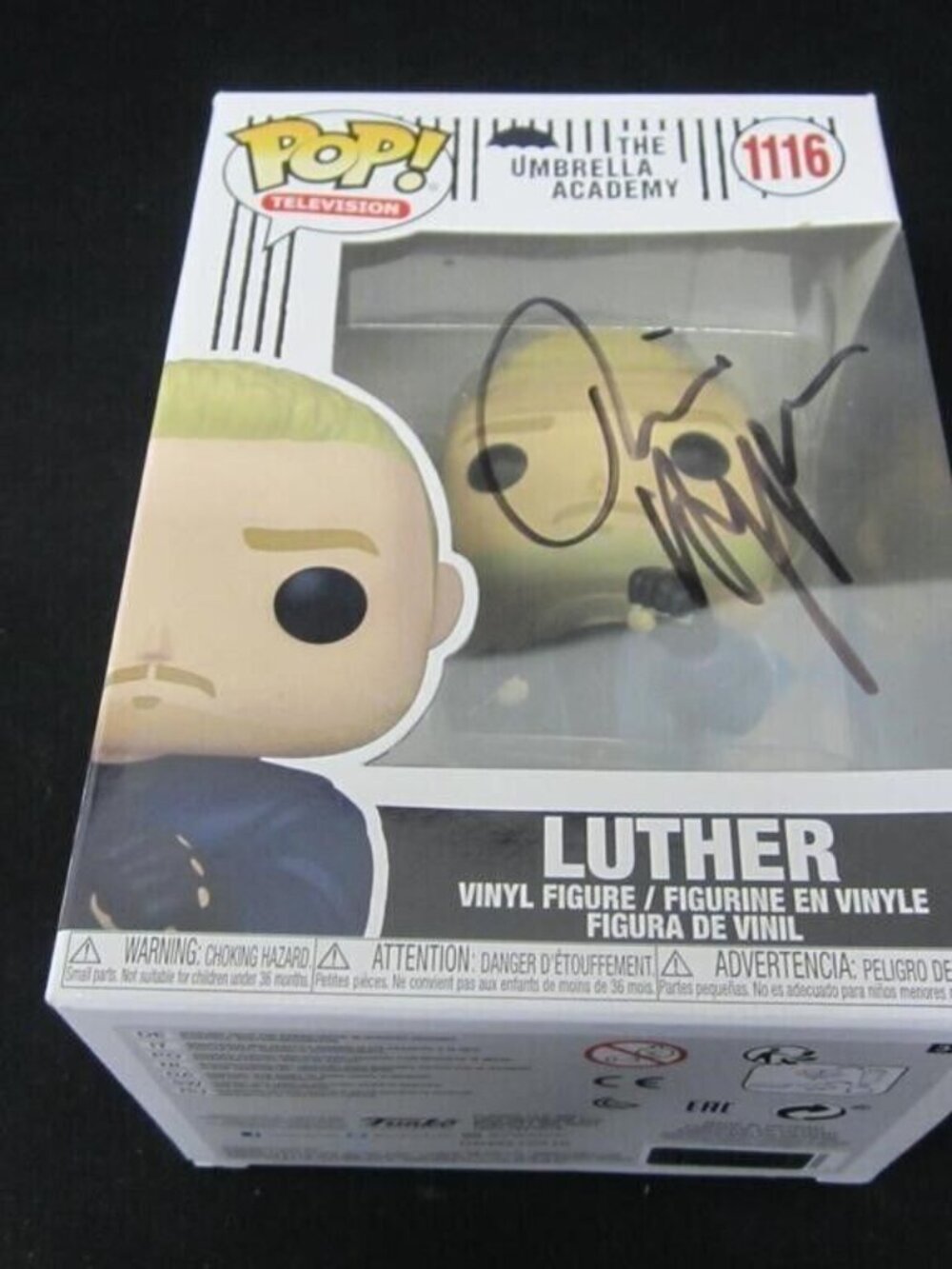 Tom Hopper signed Funko Pop! Vinyl: The Umbrella Academy - Luther #1116 w/COA